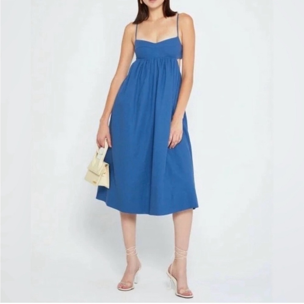 O.p.t. Havana Blue Midi Dress